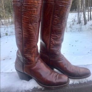 Lucchese leather boots! Excellent condition
